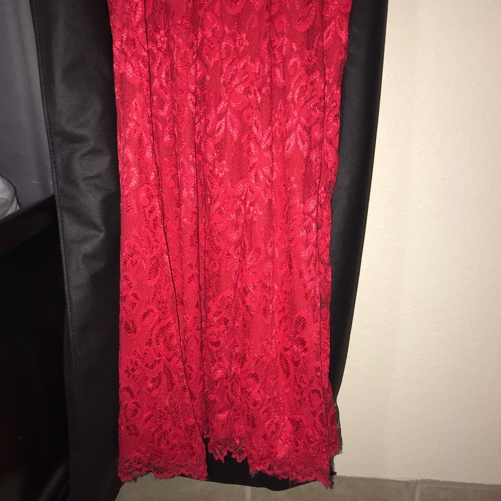 RED LACE PROM DRESS ❤️ - Picture 8 of 8